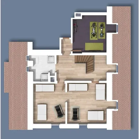 Grosses Mit Sauna, Grill, Garten, Kaminofen